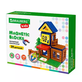 BRAUBERG Магнитный конструктор MAGNETIC KIDS