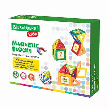 BRAUBERG Магнитный конструктор MAGNETIC KIDS
