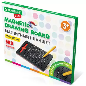 BRAUBERG Магнитный планшет-доска MAGPAD MEDIUM для рисования KIDS