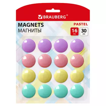 BRAUBERG Магниты PASTEL