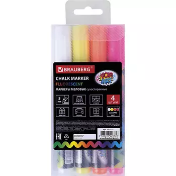 BRAUBERG Маркеры меловые "POP-ART"