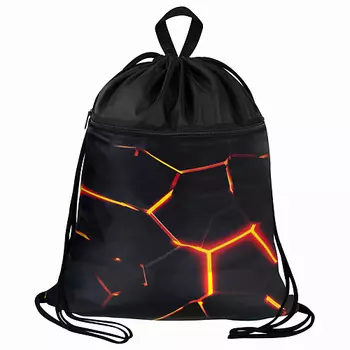 BRAUBERG Мешок для обуви БОЛЬШОЙ, с ручкой, карман на молнии Keep out