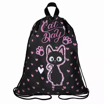 BRAUBERG Мешок для обуви KIDS, Amazed cat