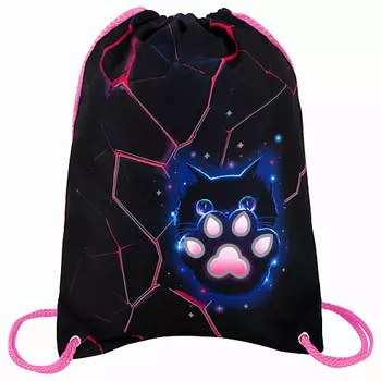 BRAUBERG Мешок для обуви PREMIUM, карман, подкладка Pink lava