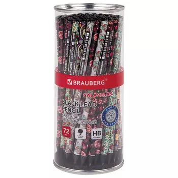 BRAUBERG Набор чернографитных карандашей Calaveras