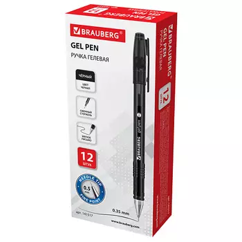 BRAUBERG Набор гелевых ручек Income, линия письма 0,35 мм 12