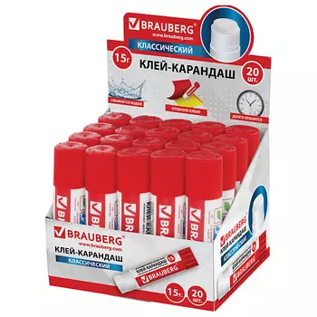 BRAUBERG Набор клей-карандашей 20