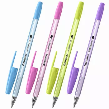 BRAUBERG Набор шариковых ручек M-500 Paste, линия письма 0,35 мм 50