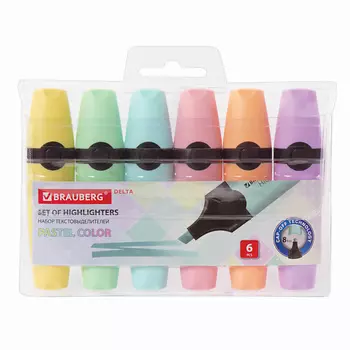 BRAUBERG Набор текстовыделителей BRAUBERG "DELTA PASTEL"