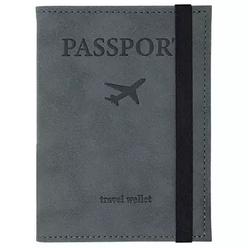 BRAUBERG Обложка для паспорта с карманами и резинкой "PASSPORT"