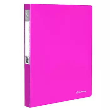 BRAUBERG Папка на 2 кольцах Neon