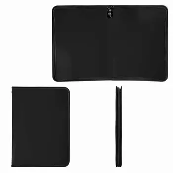 BRAUBERG Папка на молнии пластик А4, черная