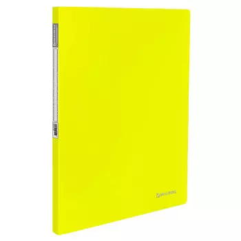 BRAUBERG Папка с металлическим скоросшивателем и внутренним карманом Neon