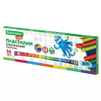 BRAUBERG Пластилин классический KIDS 24.0