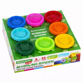 BRAUBERG Пластилин тесто KIDS 1.0