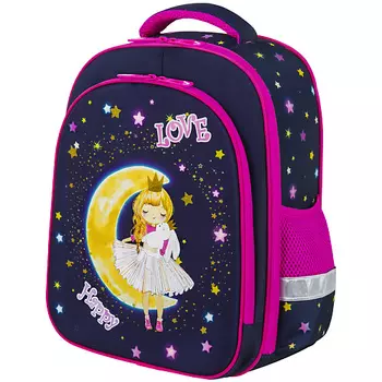BRAUBERG Ранец KIDS STANDARD, Moon girl