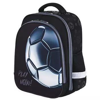 BRAUBERG Ранец KIDS STANDARD Серебристый мяч