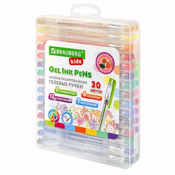 BRAUBERG Ручки гелевые ароматизированные, FRUITS, KIDS 1