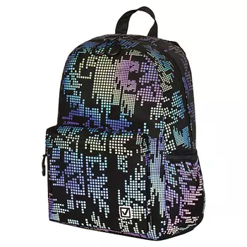 BRAUBERG Рюкзак BRIGHT Pixels светящийся рисунок