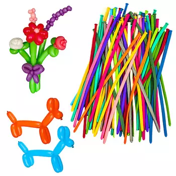 BRAUBERG Шары воздушные ДЛЯ МОДЕЛИРОВАНИЯ 100шт KIDS