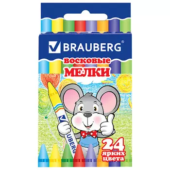BRAUBERG Восковые мелки