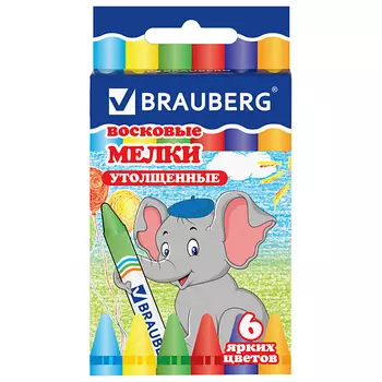 BRAUBERG Восковые мелки