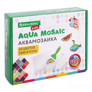 BRAUBERG Запасные бусины для аквамозаики KIDS