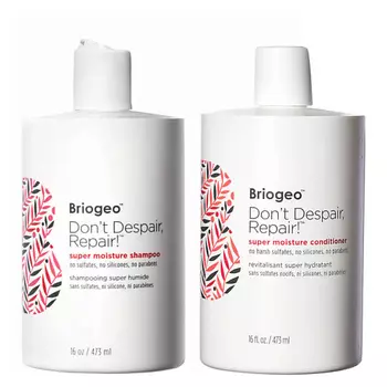 BRIOGEO Набор для ухода за волосами:Шампунь и кондиционер Super Moisture Duo