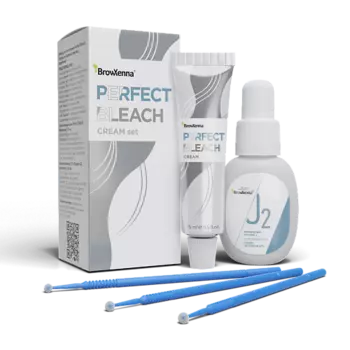 BROWXENNA Набор для осветления бровей набор: осветляющий крем и активатор Perfect Bleach 1.0