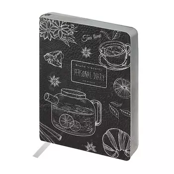 BRUNO VISCONTI ЕЖЕДНЕВНИК А6+ "Caff nero.Time"