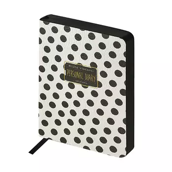 BRUNO VISCONTI Ежедневник А6+ "Black&White.Горошек"