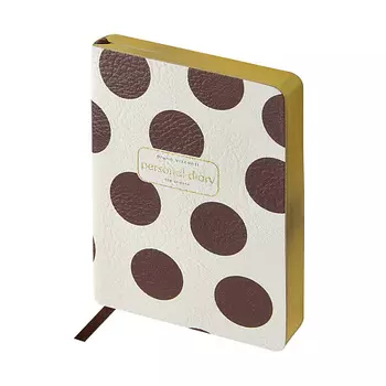 BRUNO VISCONTI Ежедневник А6+ "BROWN POLKA DOT"