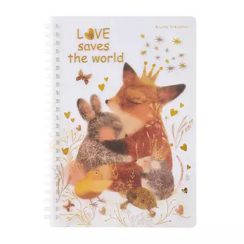 BRUNO VISCONTI Тетрадь А5 на силиконовом гребне"Любовь, как она есть"