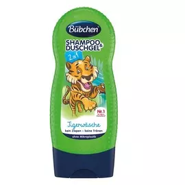 BÜBCHEN Детский шампунь и гель для душа "Тигр" для детей с 3-х лет Серия Кидс 3+