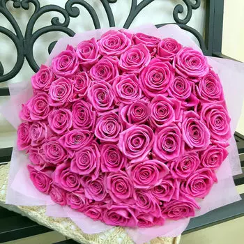 Букет "Влюбленность" (51 роза - 50 см.)