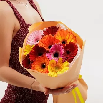 БУКЕТНАЯ ЛАВКА 11 гербер микс