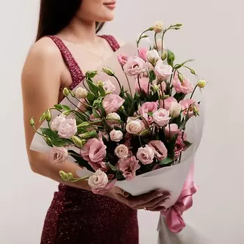 БУКЕТНАЯ ЛАВКА 11 Розовых Эустом