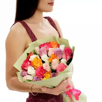 БУКЕТНАЯ ЛАВКА 25 роз 35см