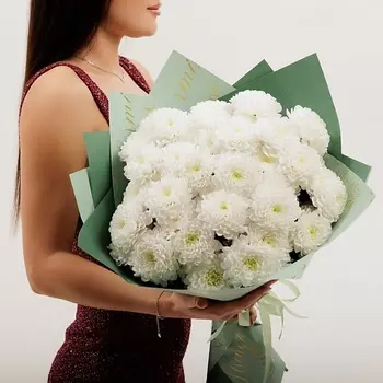 БУКЕТНАЯ ЛАВКА 7 кустовых хризантем