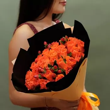 БУКЕТНАЯ ЛАВКА Букет из кенийской розы