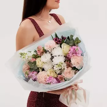 БУКЕТНАЯ ЛАВКА Голубой букет