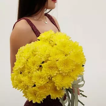 БУКЕТНАЯ ЛАВКА Хризантема жетлая