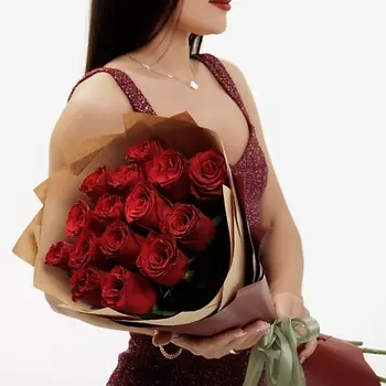 БУКЕТНАЯ ЛАВКА Красные розы 60см