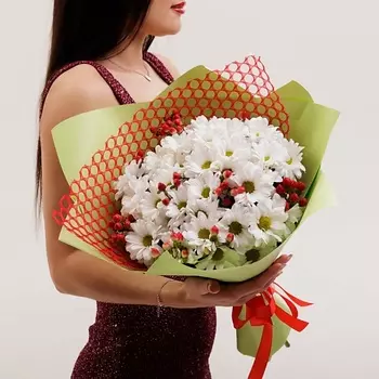 БУКЕТНАЯ ЛАВКА Ромашки и ягоды