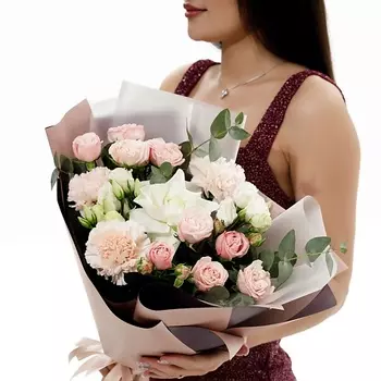 БУКЕТНАЯ ЛАВКА Сборный букет в розовых тонах