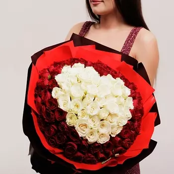 БУКЕТНАЯ ЛАВКА Сердце из кенийских роз