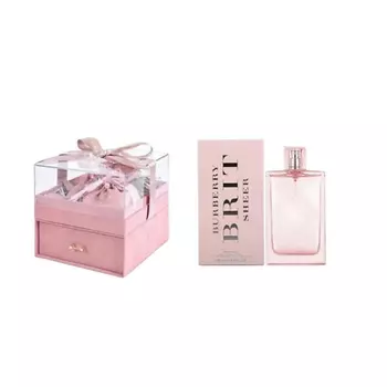BURBERRY Набор Brit Sheer: Туалетная вода + Подарочная коробка + Мешочек