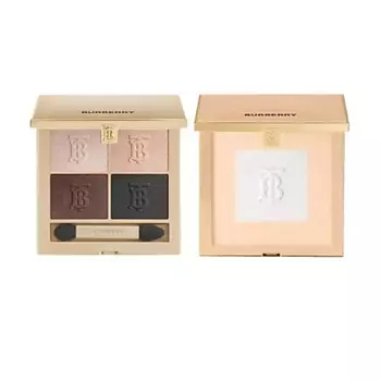 BURBERRY Набор: Палетка теней для век Eye Quad + Пудра Beyond Wear Setting and Refining Powder