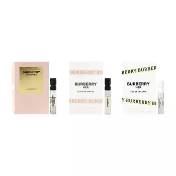 BURBERRY Набор пробников: Парфюмерная вода Goddess + Парфюмерная вода Her + Туалетная вода Her
