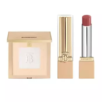 BURBERRY Набор: Пудра Beyond Wear Setting and Refining Powder + Помада Brit Shine Lipstick